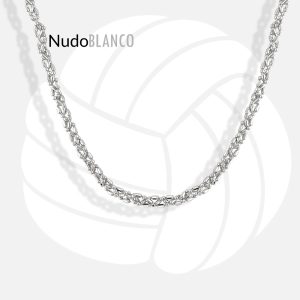14k gold Woven Chain with Diamond-Cut Details
