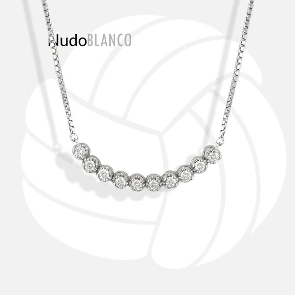 Platinum Necklace with 0.40ct Natural Diamonds