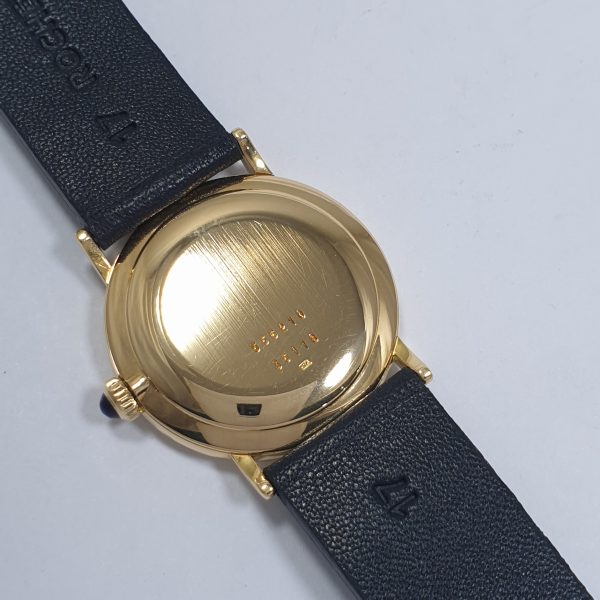 Baume & Mercier Lady Watch 18K Gold Genuine Lapis Lazuli Dial - Image 6