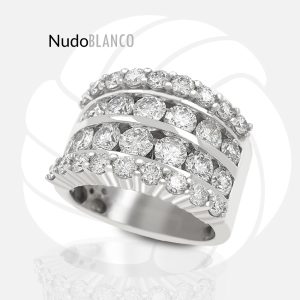 Stunning 2.25 ct Brilliant Cut Diamonds Cocktail 14k Gold Ring