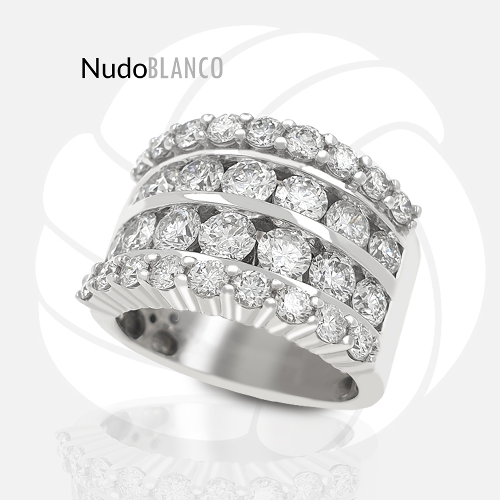 Stunning 2.25 ct Brilliant Cut Diamonds Cocktail 14k Gold Ring