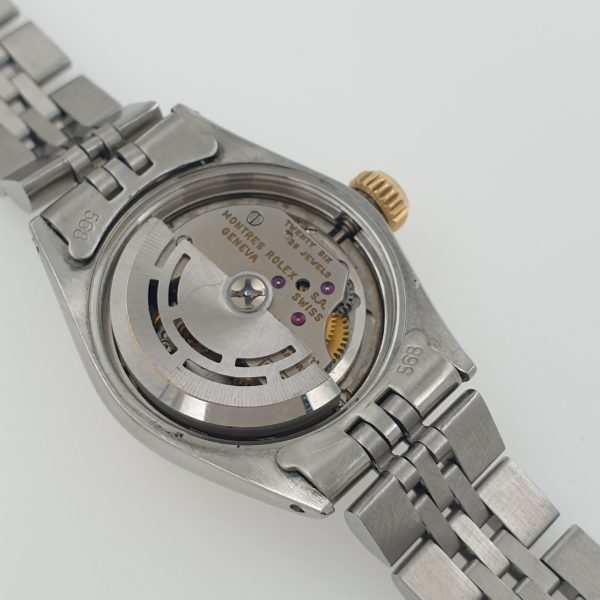 Lady Rolex 26Mm Two Tone Stell Oyster Perpetual 6619 - Image 7