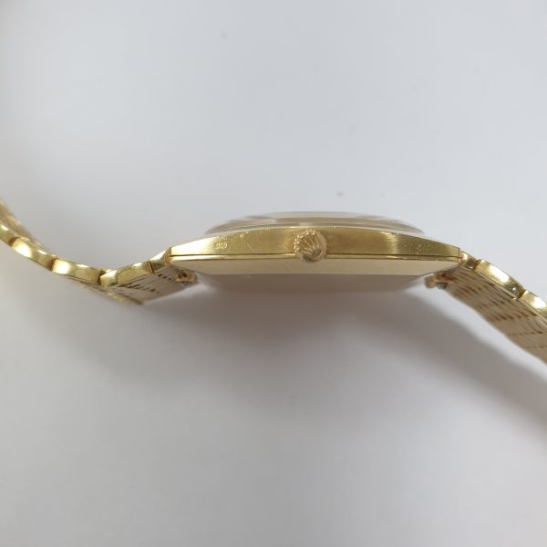Vintage Rolex Geneve Watch 18K Yellow Gold 71.9g Unisex Manual Wind Circa 1965 - Image 6