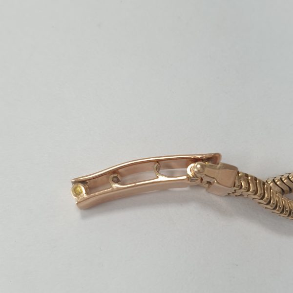 Vintage 18K Rose Gold Vacheron Constantin Lady Watch With Diamonds Circa 1950 - Image 10