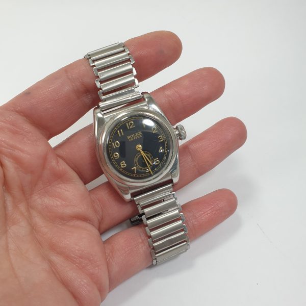 Vintage Rolex Oyster Bubbleback Stainless Steel Second Hand at 6 Automatic - Image 3