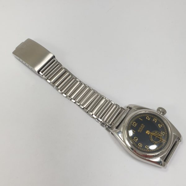 Vintage Rolex Oyster Bubbleback Stainless Steel Second Hand at 6 Automatic - Image 4