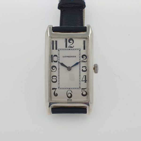 Vintage Manual Wind Silver 925 Men Longines Watch With Big Size Exaggerated Numbers - Image 4