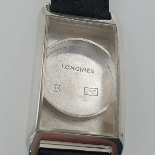 Vintage Manual Wind Silver 925 Men Longines Watch With Big Size Exaggerated Numbers - Image 8