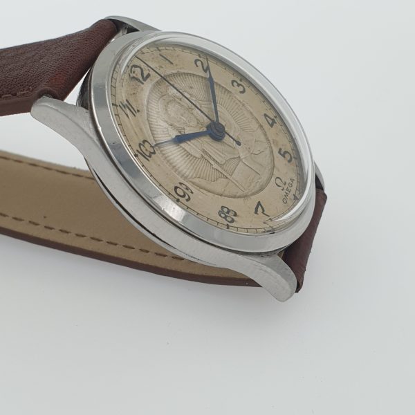 Rare Omega Manual Wind Saint Christopher Original Dial Circa 1940 - Image 5