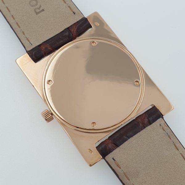 Vintage Elegant Rolex Watch 18K Rose Gold And Diamonds C1960 Unisex Slim - Image 5