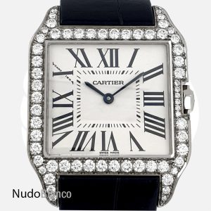 Genuine Lady Cartier Santos Dumont 18K Solid Gold Quartz Wristwatch