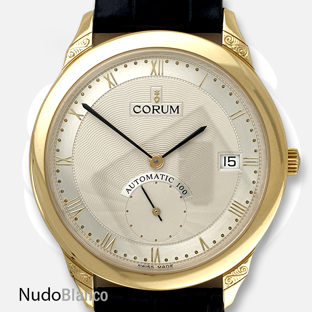 Genuine Corum 100 Man Automatic Watch 18K Solid Yellow Gold 36Mm Cal. 11.60
