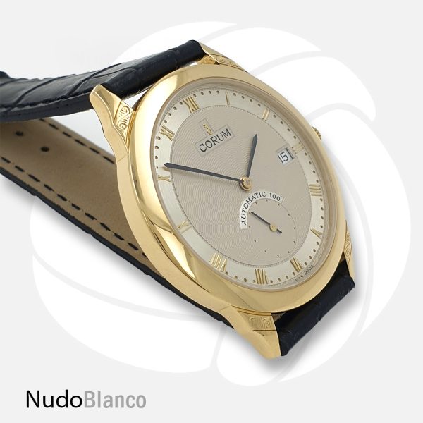 Genuine Corum 100 Man Automatic Watch 18K Solid Yellow Gold 36Mm Cal. 11.60 - Image 4