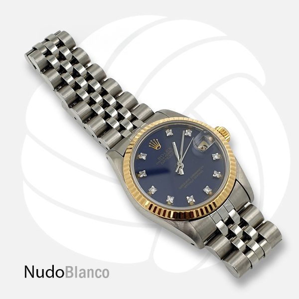Lady Rolex 31mm Two Tone Stell Datejust Jubilee Band Fluted Bezel Factory Diamonds - Image 6