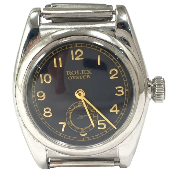 Vintage Rolex Oyster Bubbleback Stainless Steel Second Hand at 6 Automatic