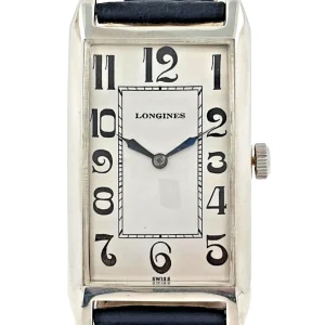 Vintage Manual Wind Silver 925 Men Longines Watch With Big Size Exaggerated Numbers