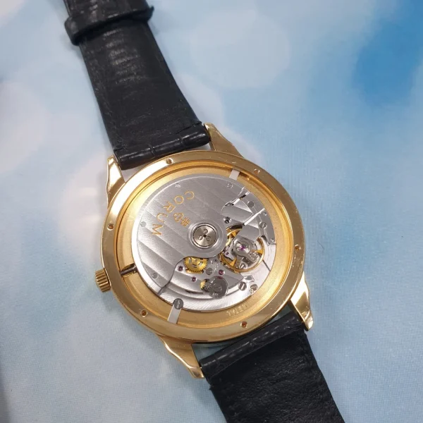 Genuine Corum 100 Man Automatic Watch 18K Solid Yellow Gold 36Mm Cal. 11.60 - Image 9