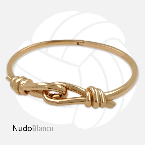 Tiffany & Co Paloma Picasso Love Knot Bangle – 18K Rose Gold, Elegant Jewelry Piece