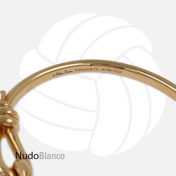 Tiffany & Co Paloma Picasso Love Knot Bangle – 18K Rose Gold, Elegant Jewelry Piece - Image 7