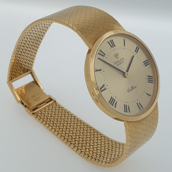 Rolex Cellini Vintage Men's Dress Watch – 18k Solid Yellow Gold, 32mm, Manual Wind, Elegant Luxury Timepiece - Image 3