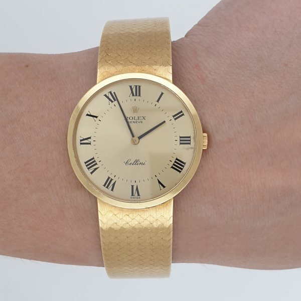 Rolex Cellini Vintage Men's Dress Watch – 18k Solid Yellow Gold, 32mm, Manual Wind, Elegant Luxury Timepiece - Image 2