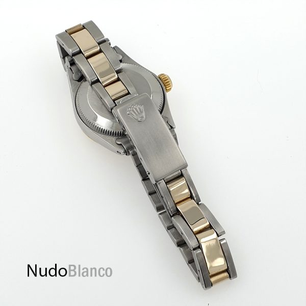 Lady Rolex 26Mm Two Tone Mop Dial Diamonds And Emeralds Oyster Perpetual - Image 7