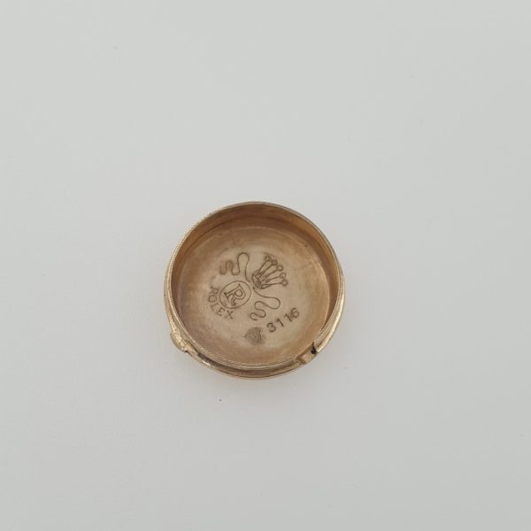 Lady Vintage Rolex Watch 14k Gold Manual Wind With Diamonds Ref. 3546 Circa 1950 - Image 9