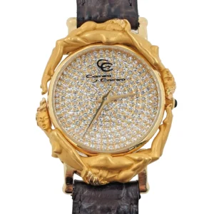 Carrera Y Carrera Adam & Eve Limited Edition 18k Gold Watch Natural Diamonds Dial