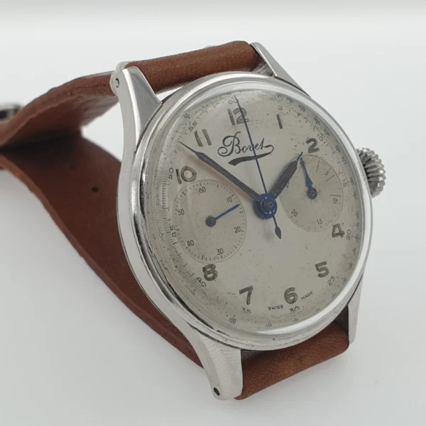 Vintage Bovet Chronograph Watch 35mm Orginal Dial Circa 1950 - Image 3