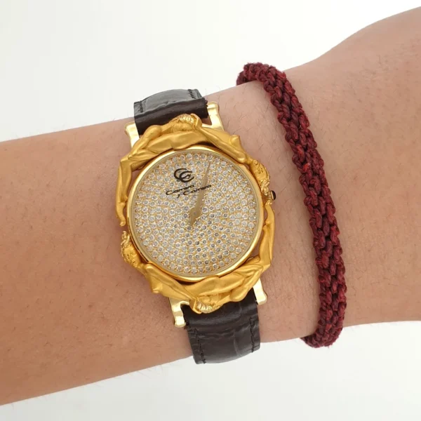 Carrera Y Carrera Adam & Eve Limited Edition 18k Gold Watch Natural Diamonds Dial - Image 2