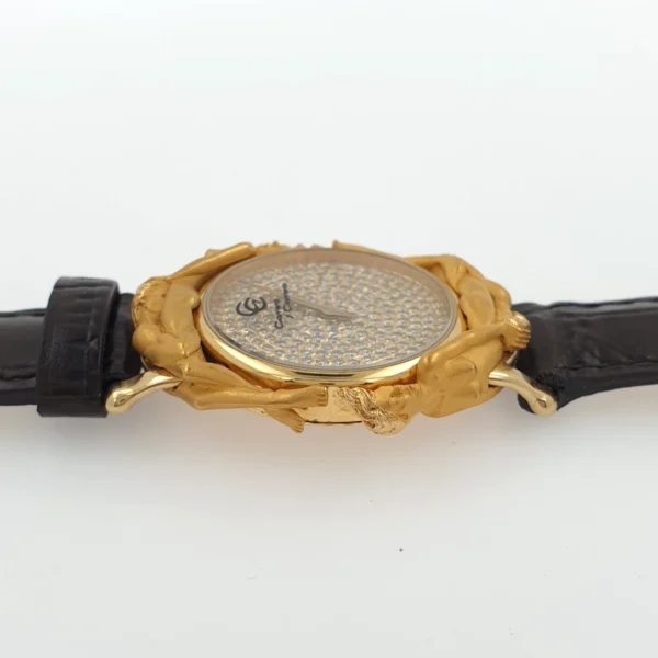 Carrera Y Carrera Adam & Eve Limited Edition 18k Gold Watch Natural Diamonds Dial - Image 5