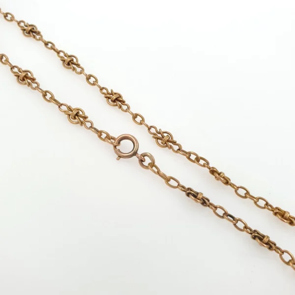 Antique Victorian Our Lady of Mount Carmel Rose Gold Enamel Pendant & Necklace - Image 6
