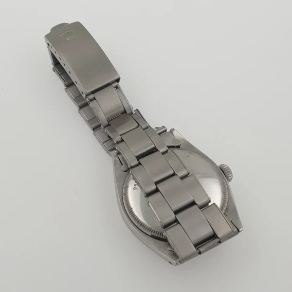 Vintage Automatic Rolex Precision Black Dial Oyster Band Ref 6085 Big Bubbleback - Image 8