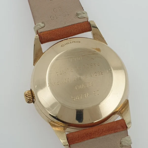 Vintage Rolex 34mm Gold Filled 14k Automatic Diamond Markers Circa 1970 - Image 7