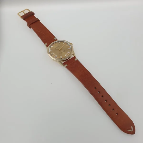 Vintage Rolex 34mm Gold Filled 14k Automatic Diamond Markers Circa 1970 - Image 6
