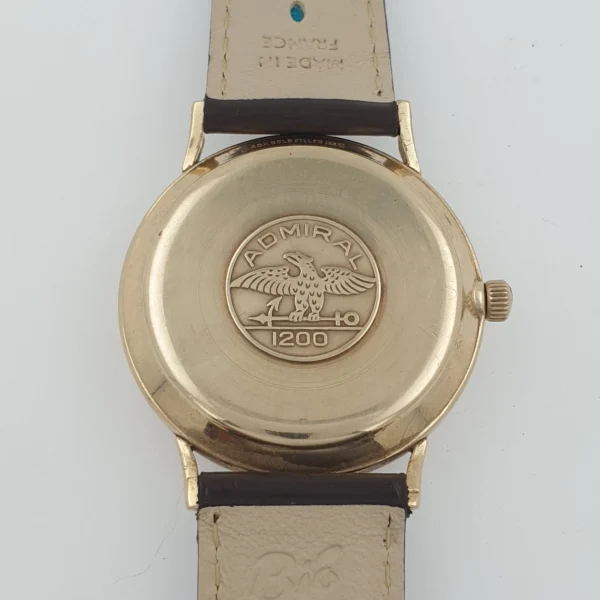 Longines Admiral Mystery Dial 14k Yellow Gold Filled Automatic Men Watch - Image 6