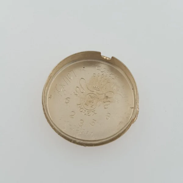Rolex Precision Vintage 14k Yellow Gold Lady Watch with Natural Diamonds 1950s - Image 9
