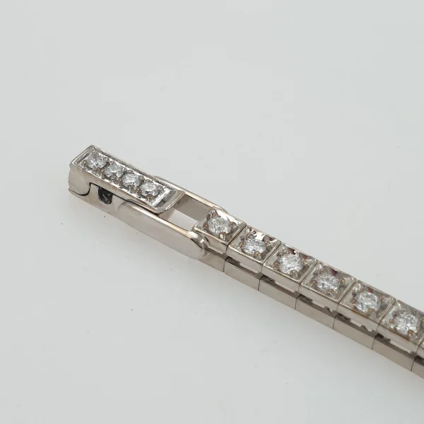 Lady Vintage Rolex Manual Watch 14k White Gold with Diamonds Circa 1950s - Image 6
