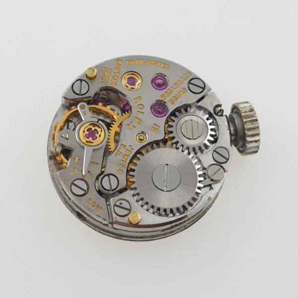 Lady Vintage Rolex Manual Watch 14k White Gold with Diamonds Circa 1950s - Image 7