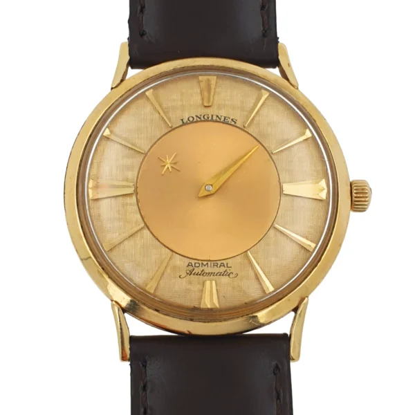 Longines Admiral Mystery Dial 14k Yellow Gold Filled Automatic Men Watch