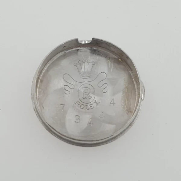 Lady Rolex Vintage Manual Watch 14k White Gold with Natural Diamonds 1950s - Image 9