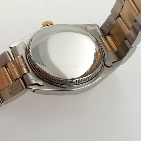 Lady Rolex Oyster Perpetual 30mm Automatic Two Tone Diamond Mother of Pearl Dial - Image 5