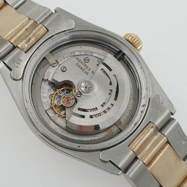 Lady Rolex Oyster Perpetual 30mm Automatic Two Tone Diamond Mother of Pearl Dial - Image 4
