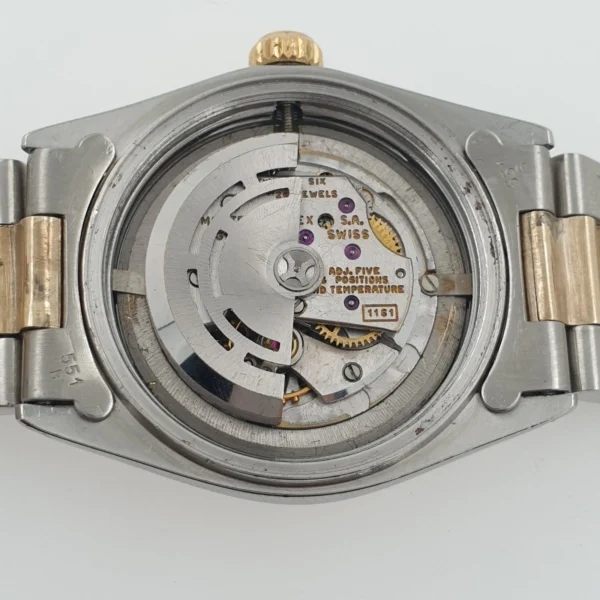 Lady Rolex Oyster Perpetual 30mm Automatic Two Tone Diamond Mother of Pearl Dial - Image 3