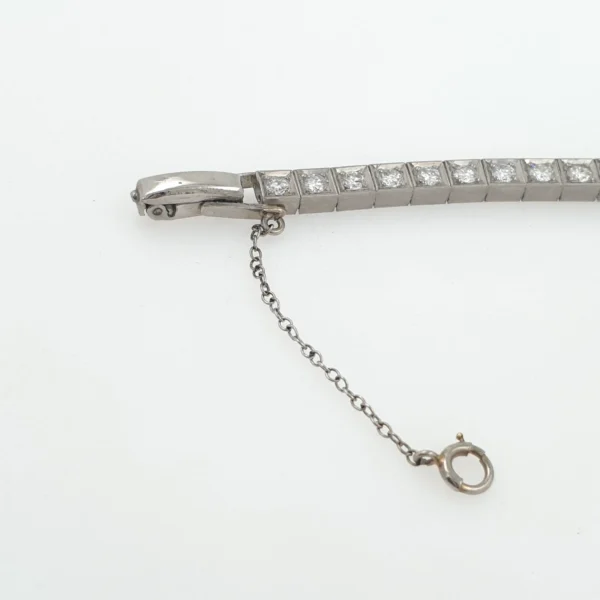 Lady International Watch & Co Manual Watch 3ct Natural Diamonds Platinum C. 431 - Image 9