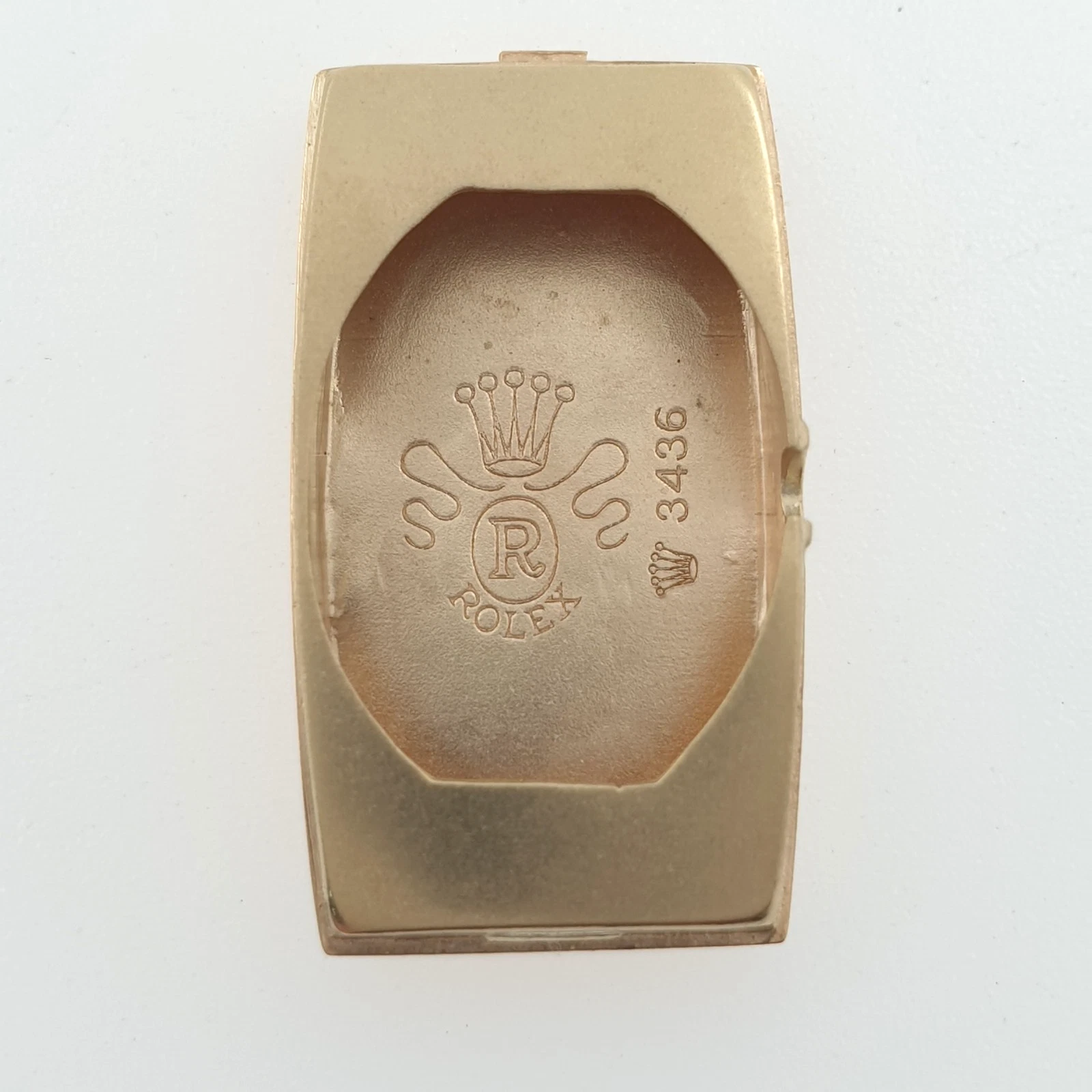 Lady Vintage Rolex Manual Rectangular Watch 14k Yellow Gold with Diamonds Circa 1950s - Image 8