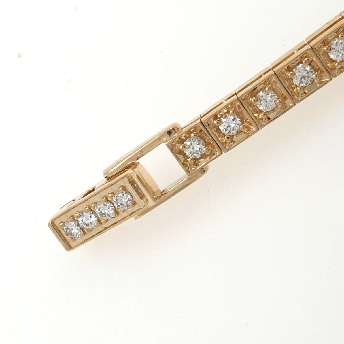 Lady Vintage Rolex Manual Watch 14k Yellow Gold with Tennis Diamonds Circa 1950s - Image 11