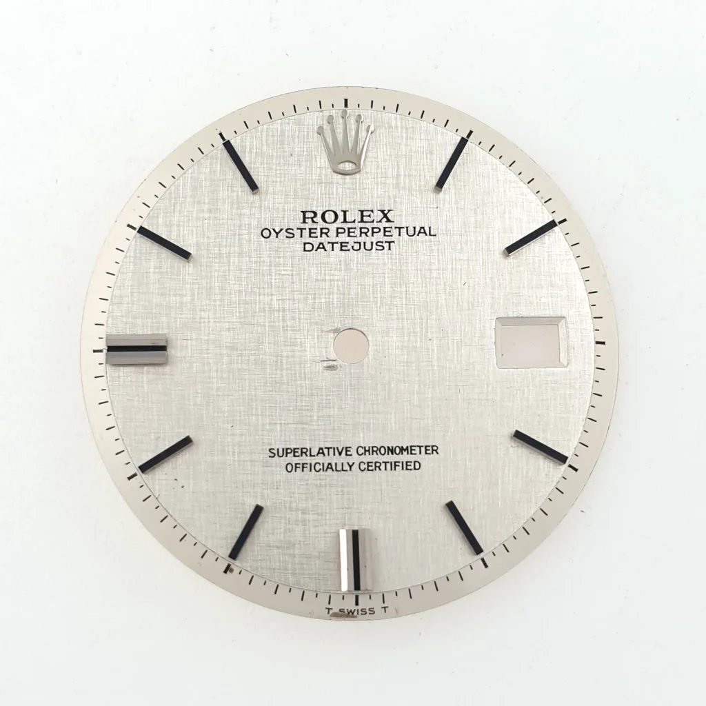 Vintage Rolex Oyster Datejust 36mm Silver Dial 1601 1603 Cal. 1570 Pie Pan