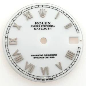 Rolex 31mm Oyster Perpetual Datejust White Enamel Dial Roman Numerals