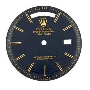 Rolex DayDate Presidential 1803 36mm Non-Quick Black Gold Sticks Dial Refinished